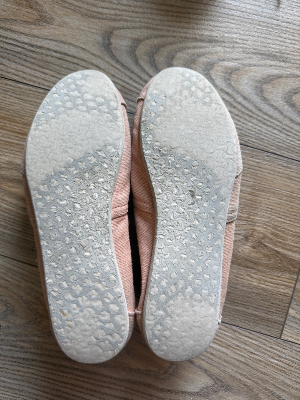 TOMS Blush Canvas Slip-On Shoes - Picture 2 of 2